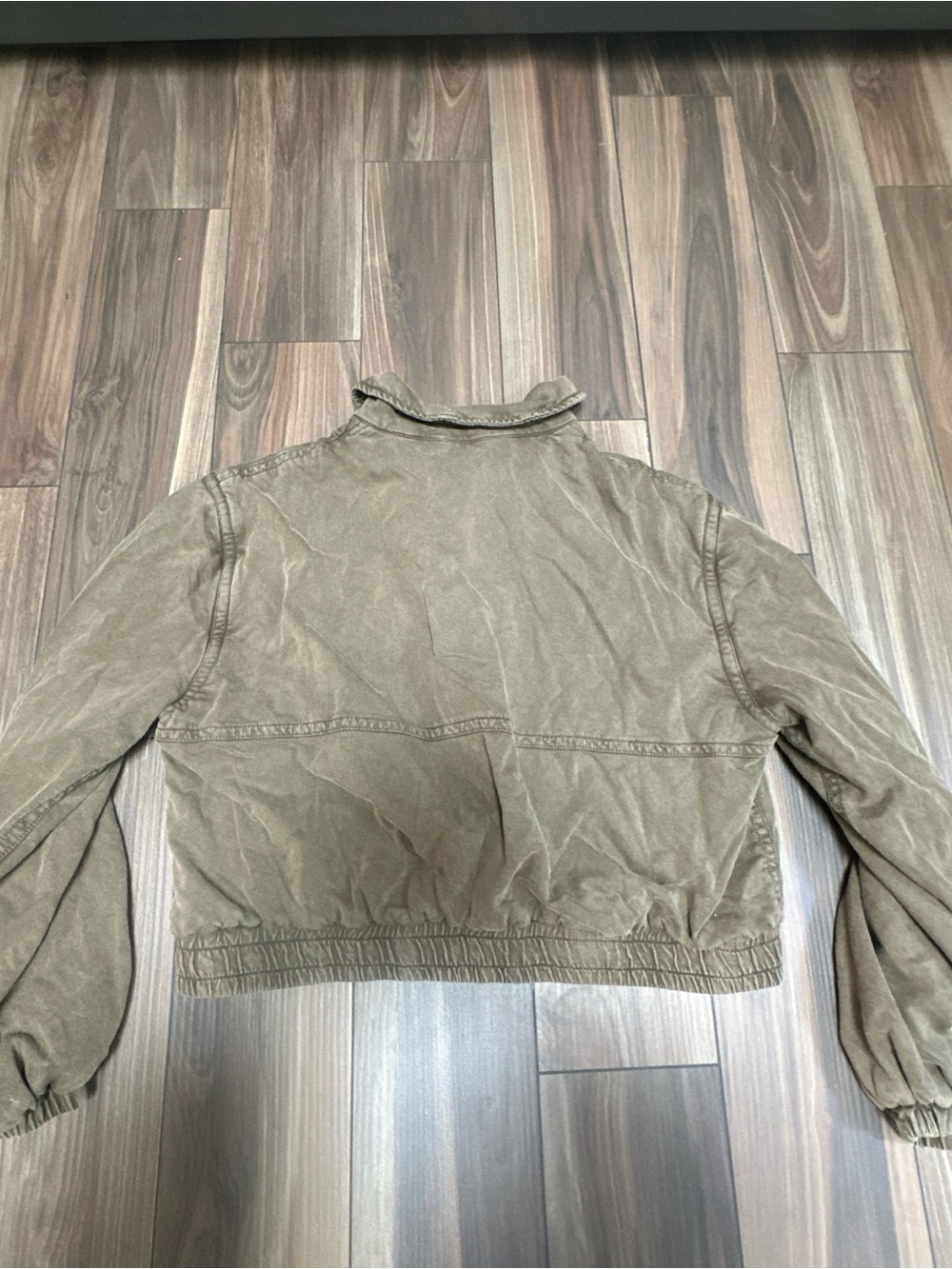 Free People JAQUETA ESTONADA BIRDIE - Olive Green - Size M - Picture 9 of 9